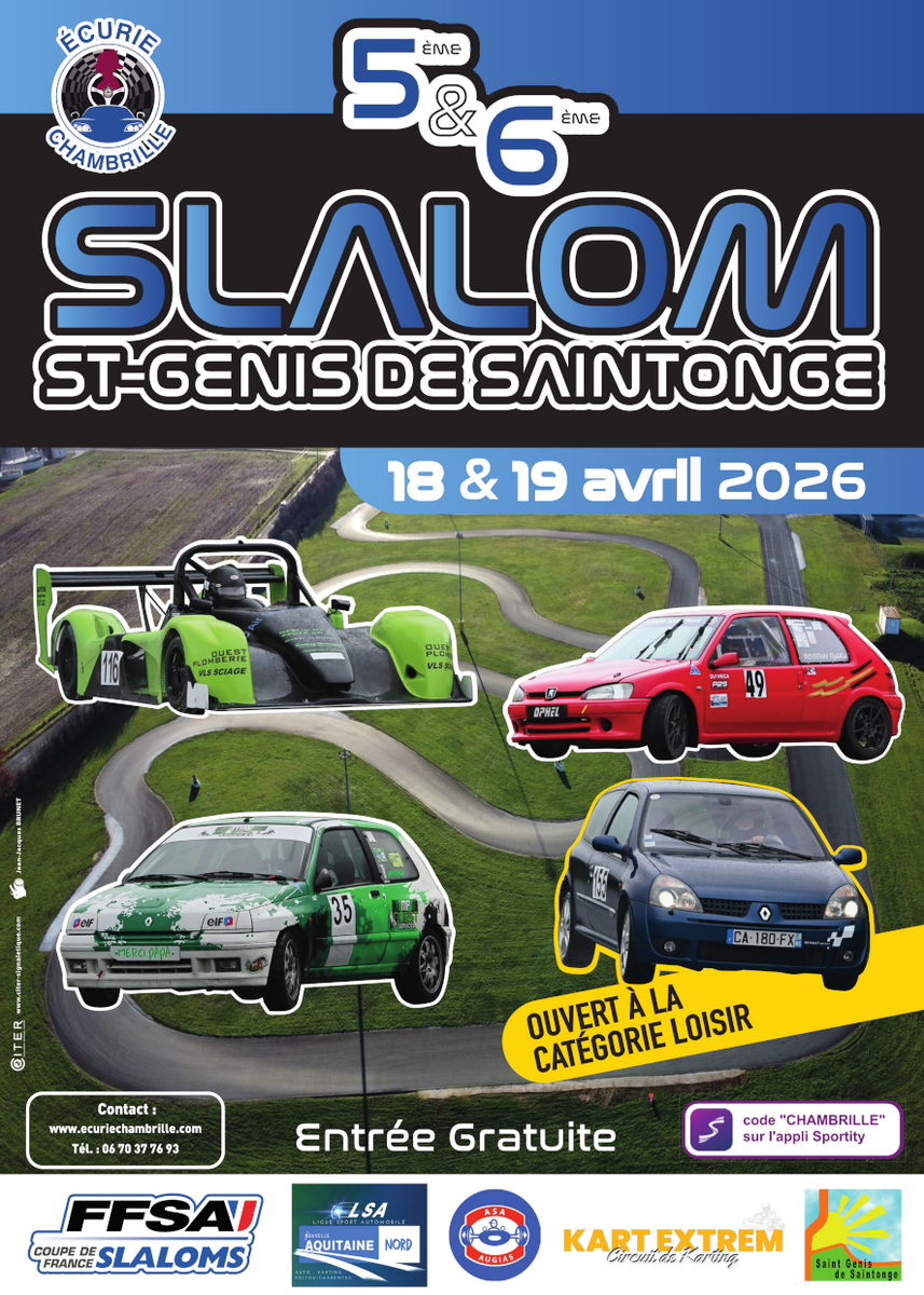 Ready pour les Slaloms de St Genis de Saintonge ?