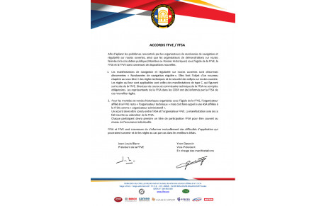 Accords FFVE/FFSA